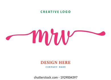 MRV lettering logo is simple, easy to understand and authoritative