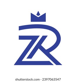 MRZ-Logo kreatives Design, MRZ einfaches und modernes Logo. MRZ luxuriöses Alphabet-Design