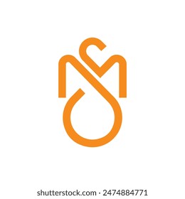 ms abstract logo estilo moderno