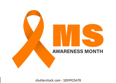 MS Awareness Month Design. Clipart Image.