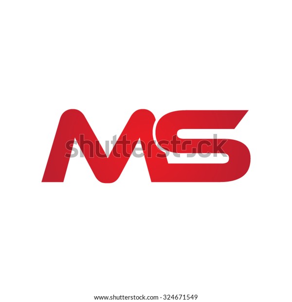 Ms Company Linked Letter Logo Stock Vector (Royalty Free) 324671549