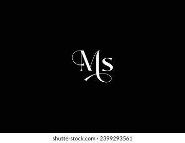 MS creative logo design and initial logo