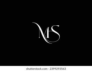 MS creative logo design and initial logo