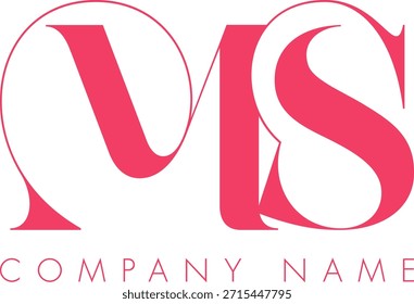 MS creative modern abstract letter logo vector design. Usable for your company or business and brand identity.