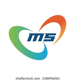 MS Ellipse Vector illustration logotype logo icon