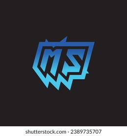 MS initial inspiration logo design esport and gaming clan ideas