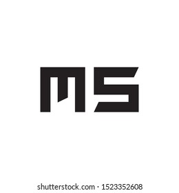 MS initial letter logo template vector icon design