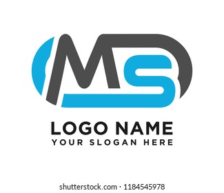 MS initial logo template vexctor