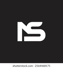 MS letter design logo logotype icon concept and classic elegant style look vector, letter MS logo design illustration creative art icon template.