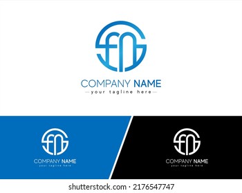 MS Letter Design Stroke. Letter Logo with Gradient Blue.