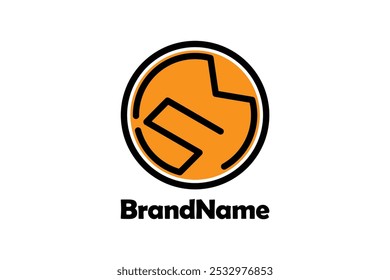 MS letter logo with circle shape line art style. Creative and simple design. in other versions, it can also be used for the M5 logo.