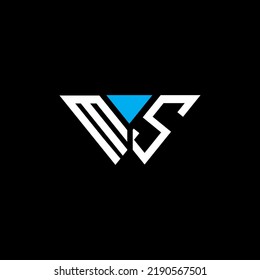 MS letter logo creative design with vector graphic, MS simple and modern logo.