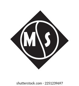 MS letter logo design.MS creative initial MS letter logo design . MS creative initials letter logo concept.
