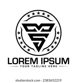 Designs für Logos in MS-Buchstaben, kreativ und modern