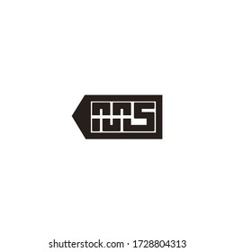 ms letter logo with labirin icon