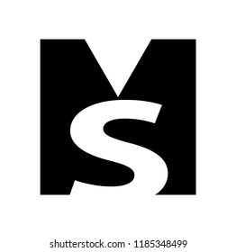 ms letter vector logo
