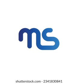 Diseño del logotipo de MS. Moderno y creativo, elegante, moderno y exclusivo vector de logotipo de letras MS. Logo de moda de MS letra