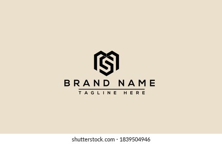 MS Logo Design Template Vector Graphic Branding Element.