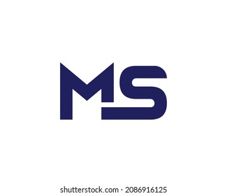 Ms Logo Design Vector Template Stock Vector (Royalty Free) 2086916125 ...