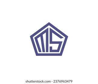 MS logo design vector template