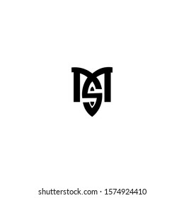 MS logo icon design template elements