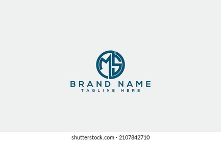 MS m's einzigartiges Logo Design kreativer Brief Moderne Symbol künstlerische Vorlage 