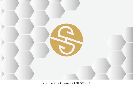 Monogramm für abstrakte MS-, SM-Logos