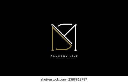 MS, SM Abstract Letters Logo Monogram