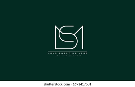 Ms Sm Abstract Vector Logo Monogram Stock Vector (Royalty Free ...