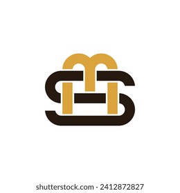 MS or SM letter monogram logo vector. Simple and modern. Suitable for any industry, especially related to logos.