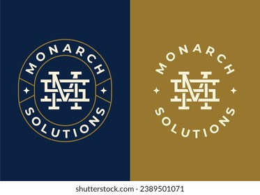 MS or SM Monogram Initial Letter Logo Design for your brand identity