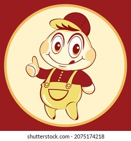 Msacot character vector for brand or logo icon