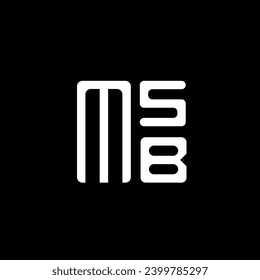 MSB letter logo vector design, MSB simple and modern logo. MSB luxurious alphabet design  