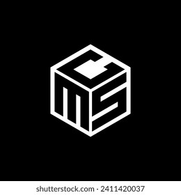 MSC letter logo design with black background in illustrator, vector logo modern alphabet font overlap style. calligraphy designs for logo, Poster, Invitation, etc.