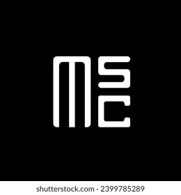 Diseño vectorial del logotipo de la letra MSC, logotipo simple y moderno de MSC. Diseño de alfabeto lujoso de MSC  