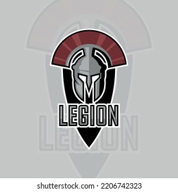 Mscot Logo Legion. Centurion Vector Illustration.