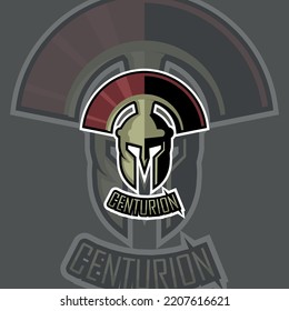 Mscot Logo Legion. Centurion Vector Illustration.