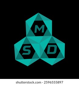 MSD creative minimalist letter logo. MSD unique vector initials alphabet letter logo design
