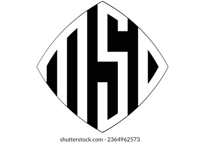 MSD, MS, SD, logotipo. Resumen diseño inicial del logotipo del alfabeto en monograma