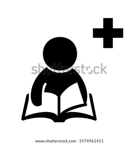 MSDS Station Black Icon, Vector Illustration, Isolate On White Background Label. EPS10