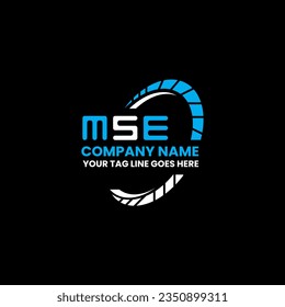 MSE Brief Logo kreatives Design mit Vektorgrafik, MSE einfach und modern Logo. MSE luxuriöses Alphabet-Design  