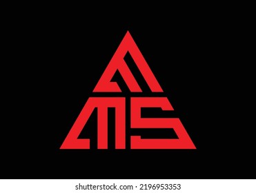 MSE MSM Initial Monogram Letter m s m Logo Design Vector Template Letter Logo Design Black BG