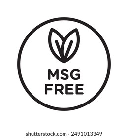 Msg free icon Black line art vector logo