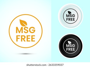 MSG free icon design illustration, Msg label sign symbol in color black and white