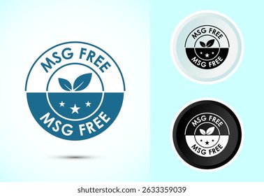 MSG free icon design illustration, Msg label sign symbol in color black and white