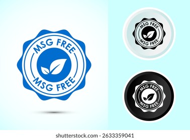 MSG free icon design illustration, Msg label sign symbol in color black and white
