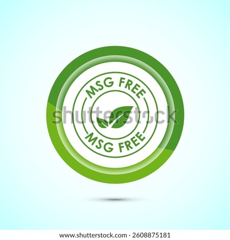 MSG free icon design illustration, Msg label sign for web and app. Green color button design