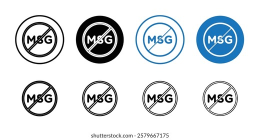 Msg free icon Outline thin set pack series