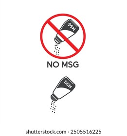 msg free symbol, no msg ingredients, vector art.