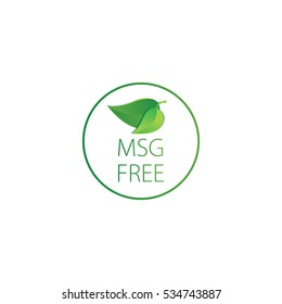 MSG free  - vector illustration.
